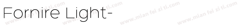 Fornire Light字体转换